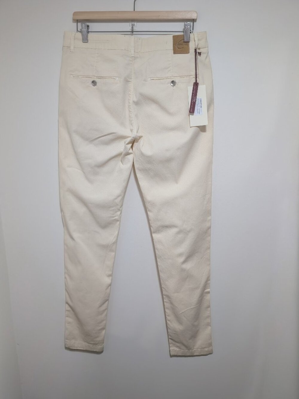 Camouflage Ar and J. | Chinos Rey 17 Zip In Bianco Ecru - Picture 2 of 11